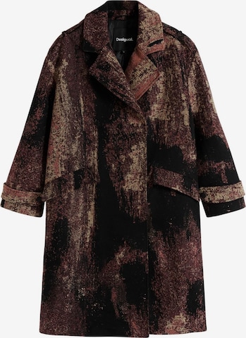 Desigual Pitkä talvitakki 'by Mr. Christian Lacroix' värissä ruskea: etupuoli