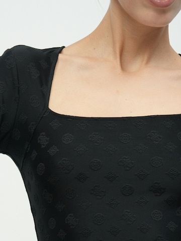 GUESS Тениска 'ELLEONA' в черно
