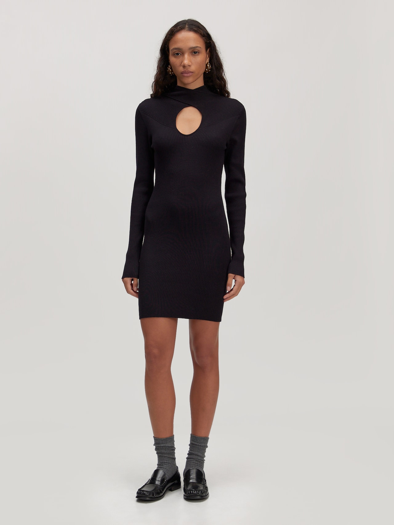 EDITED Produkte Strickkleid 'Aiyana' schwarz