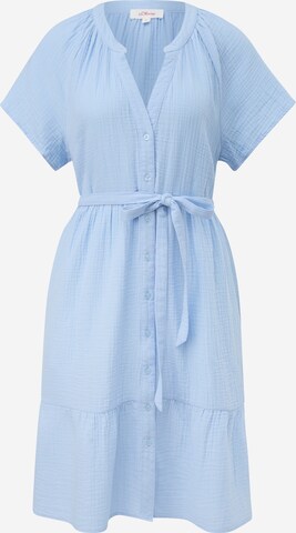 s.Oliver Skjortklänning i blå: framsida