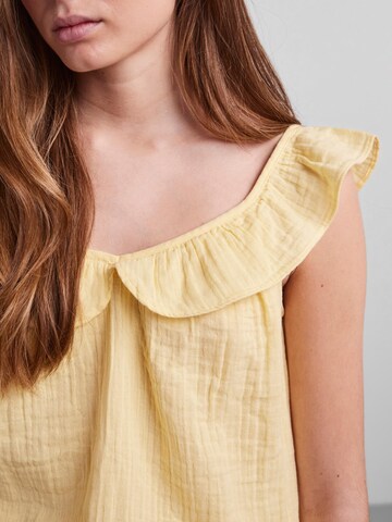 PIECES Top 'LELOU' in Yellow