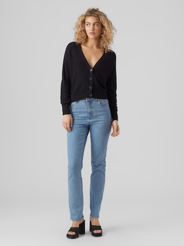 VERO MODA Knit Cardigan 'New Lexsun' in Black