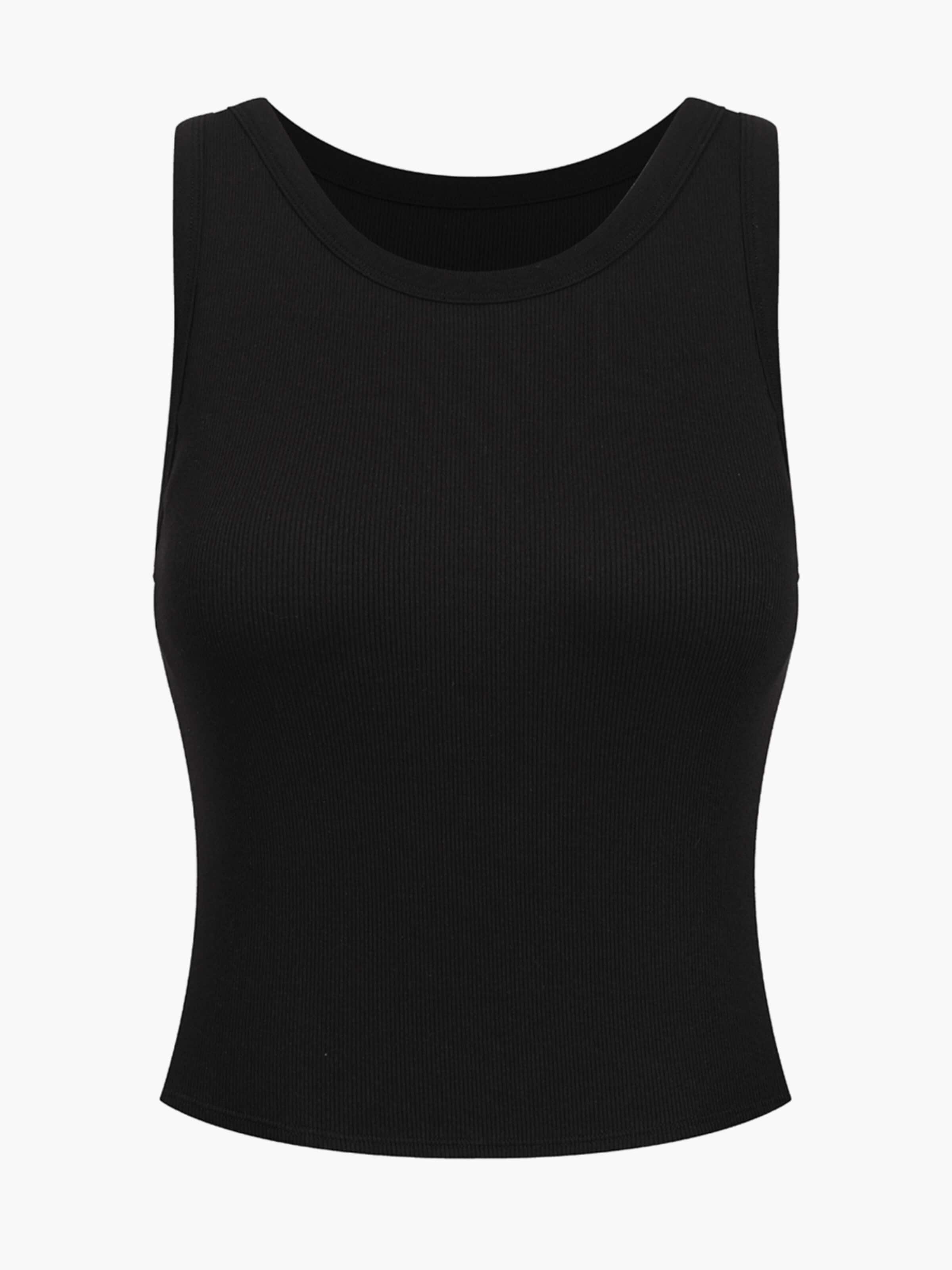Haut 'Tank Bratop' cfab (formerly creamy fabrics) en noir : devant