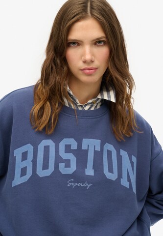 Sweat-shirt 'Athletic Essentials' Superdry en bleu