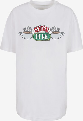 F4NT4STIC Shirt 'Friends TV Serie Central Perk Sketch' in White: front
