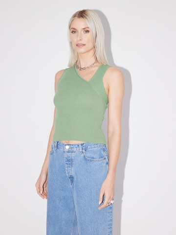 LeGer by Lena Gercke - Top de punto 'Mathilde' en verde