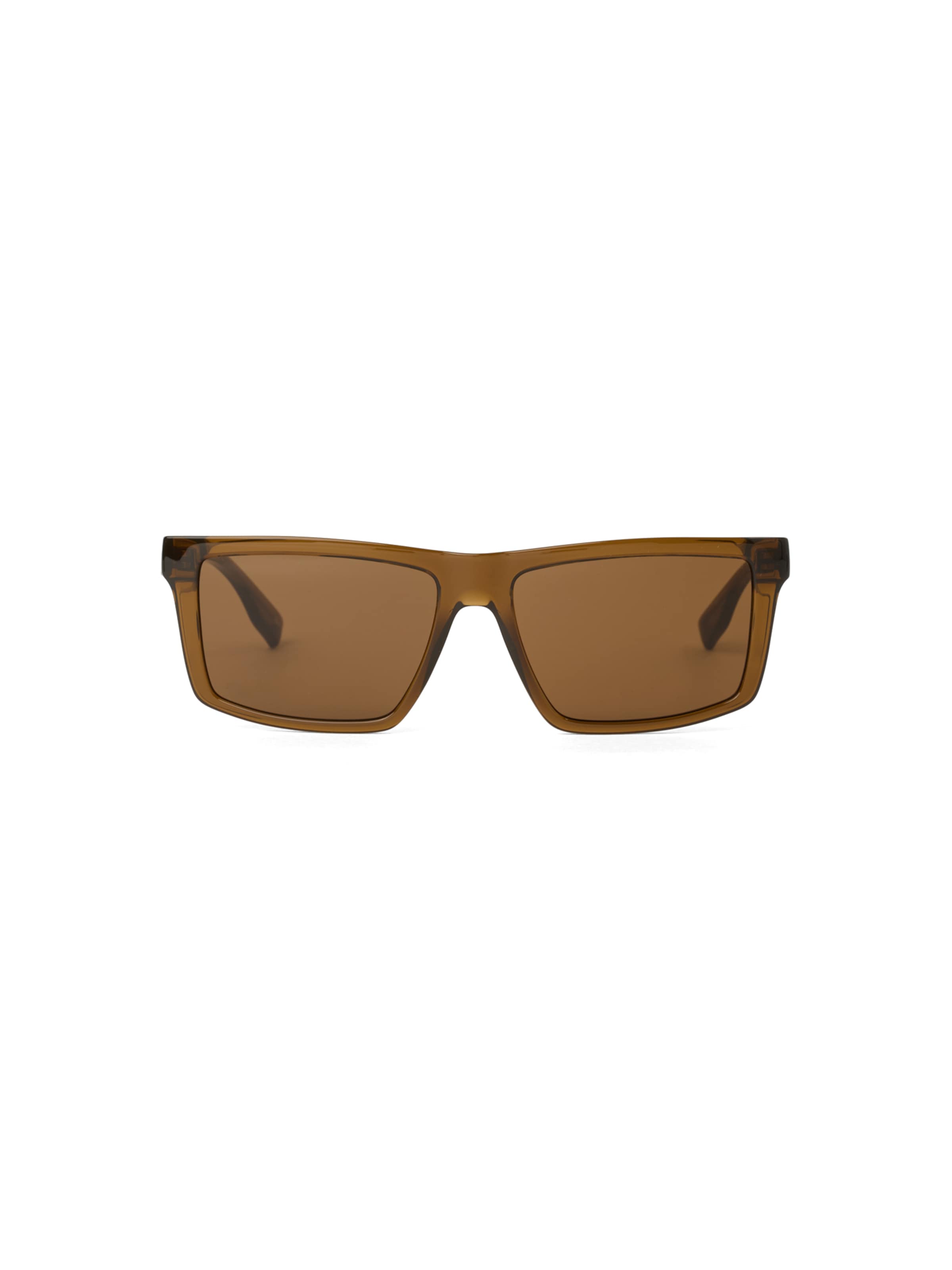 Karl Lagerfeld Lunettes de soleil ' ELONGATED LOGO ' en marron, Vue avec produit