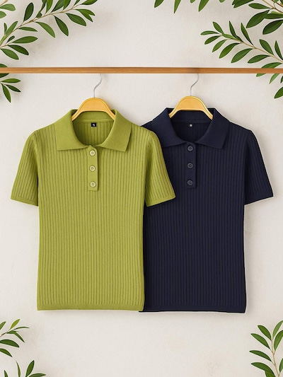 Trendyol Свитер в Темно-синий / Оливково-зеленый, Обзор товара