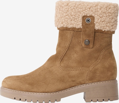 Botine GABOR pe crem / maro caramel, Vizualizare produs