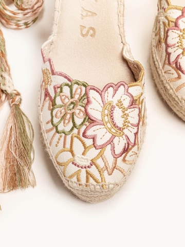 Alhamas Sandals 'Alpargata Cuña 10 cm' in Pink