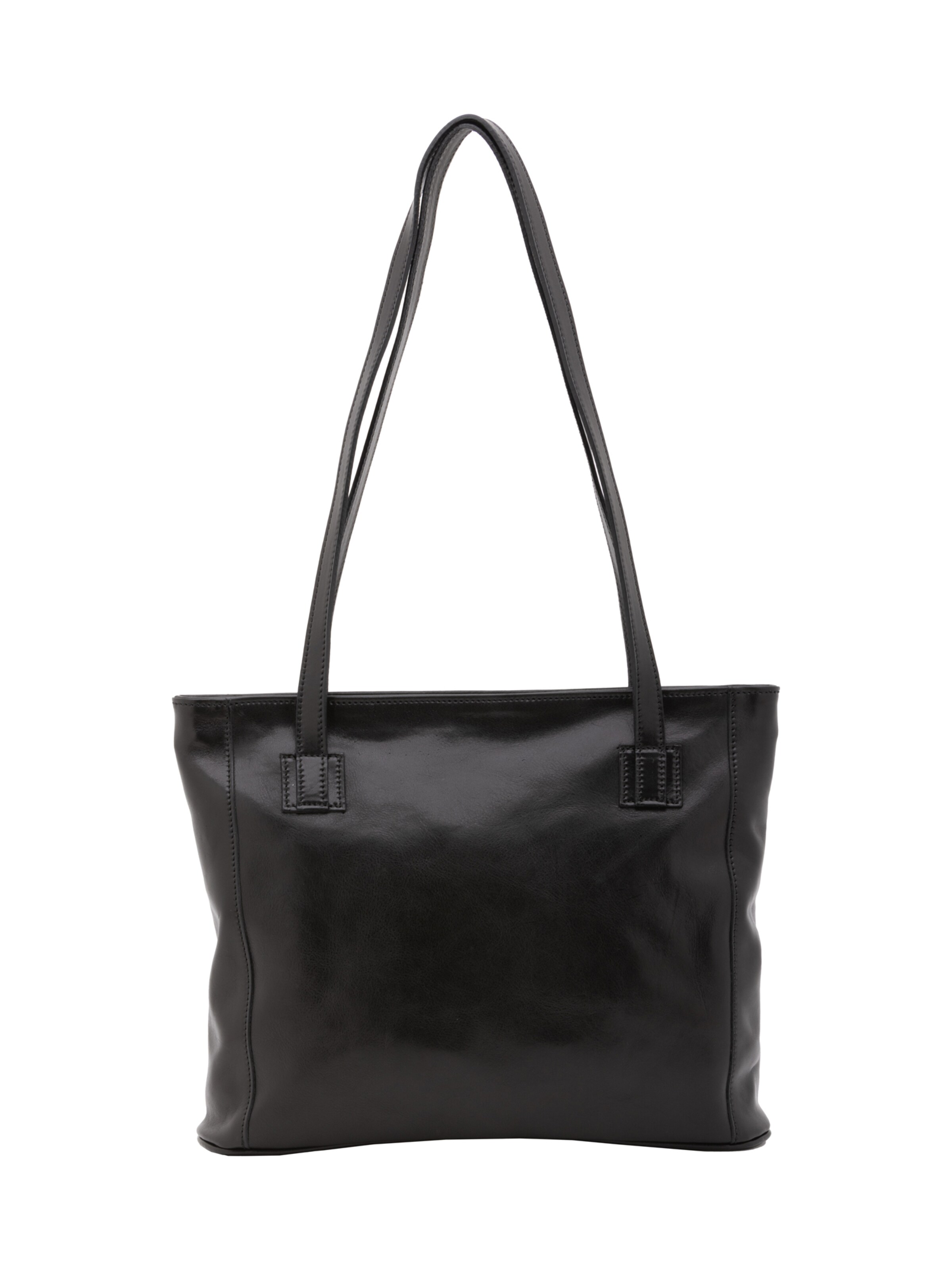 Borsa a spalla 'Borsa a Spalla Donna Cressa Vera Pelle Vacchetta - Chiusura Zip' di I Fratelli in nero