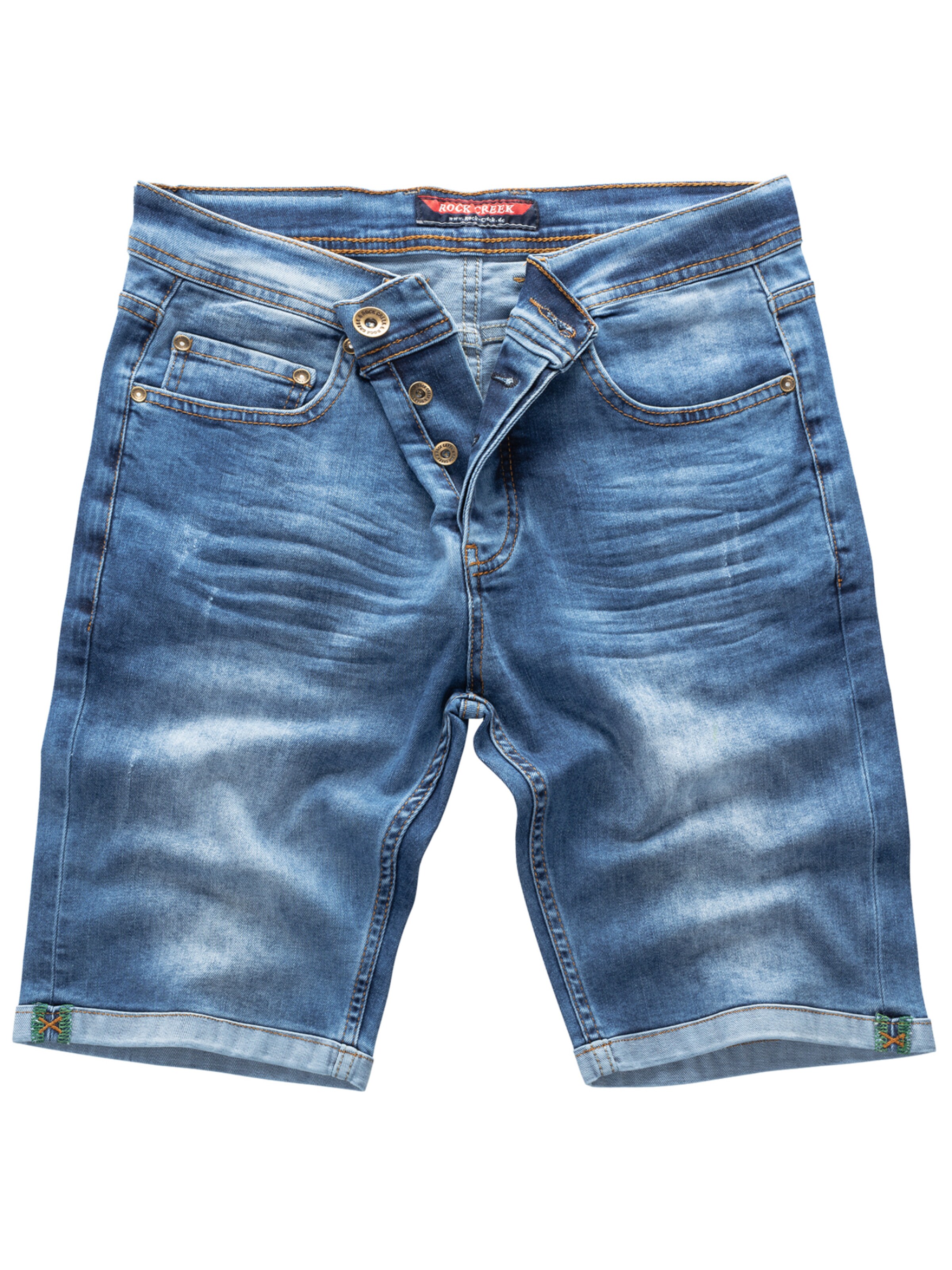Rock Creek Regular Shorts in Blau: Vorderseite