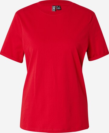 PIECES Shirt 'RIA' in Red: front