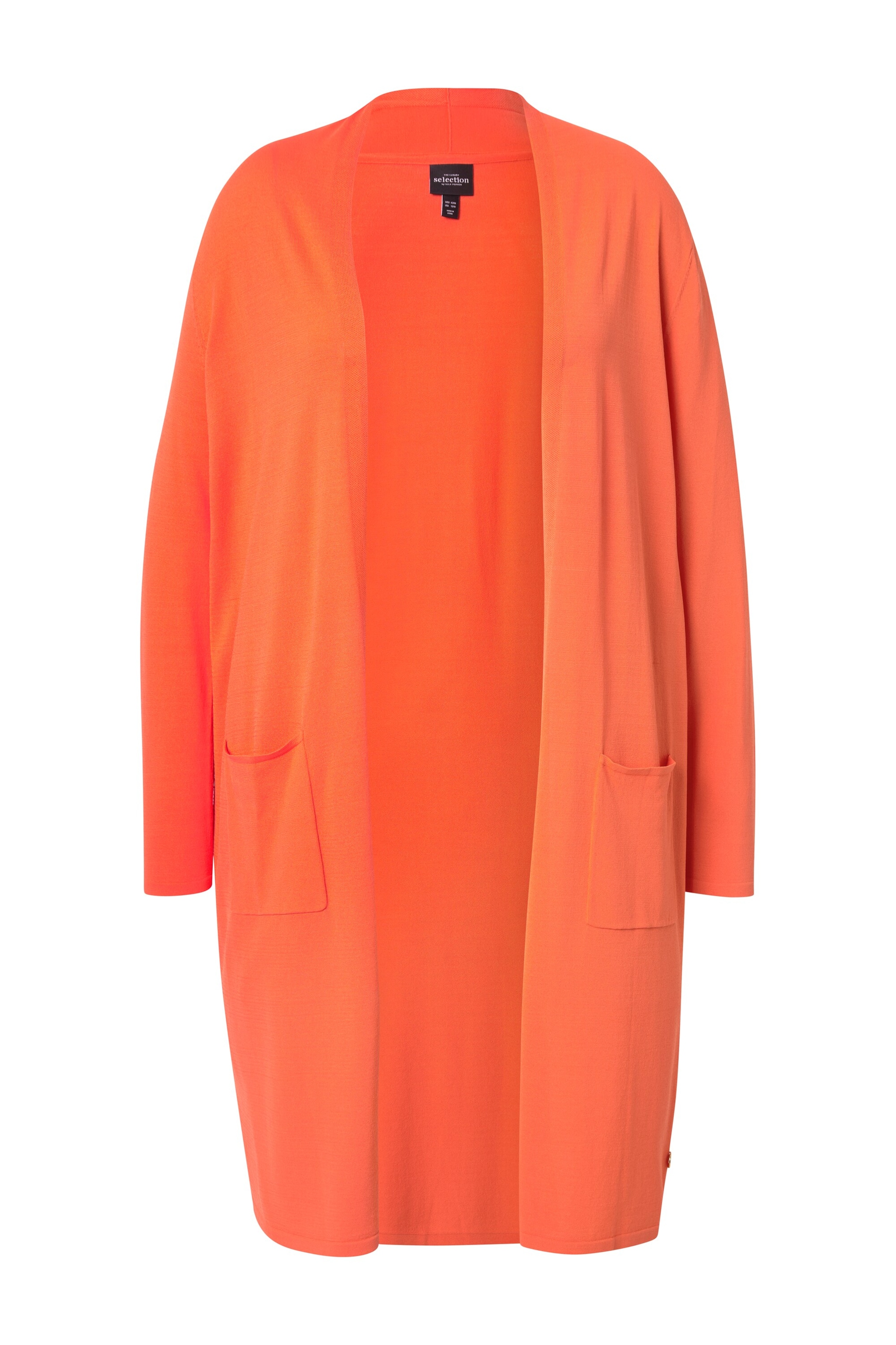 Cardigan Ulla Popken en orange : devant