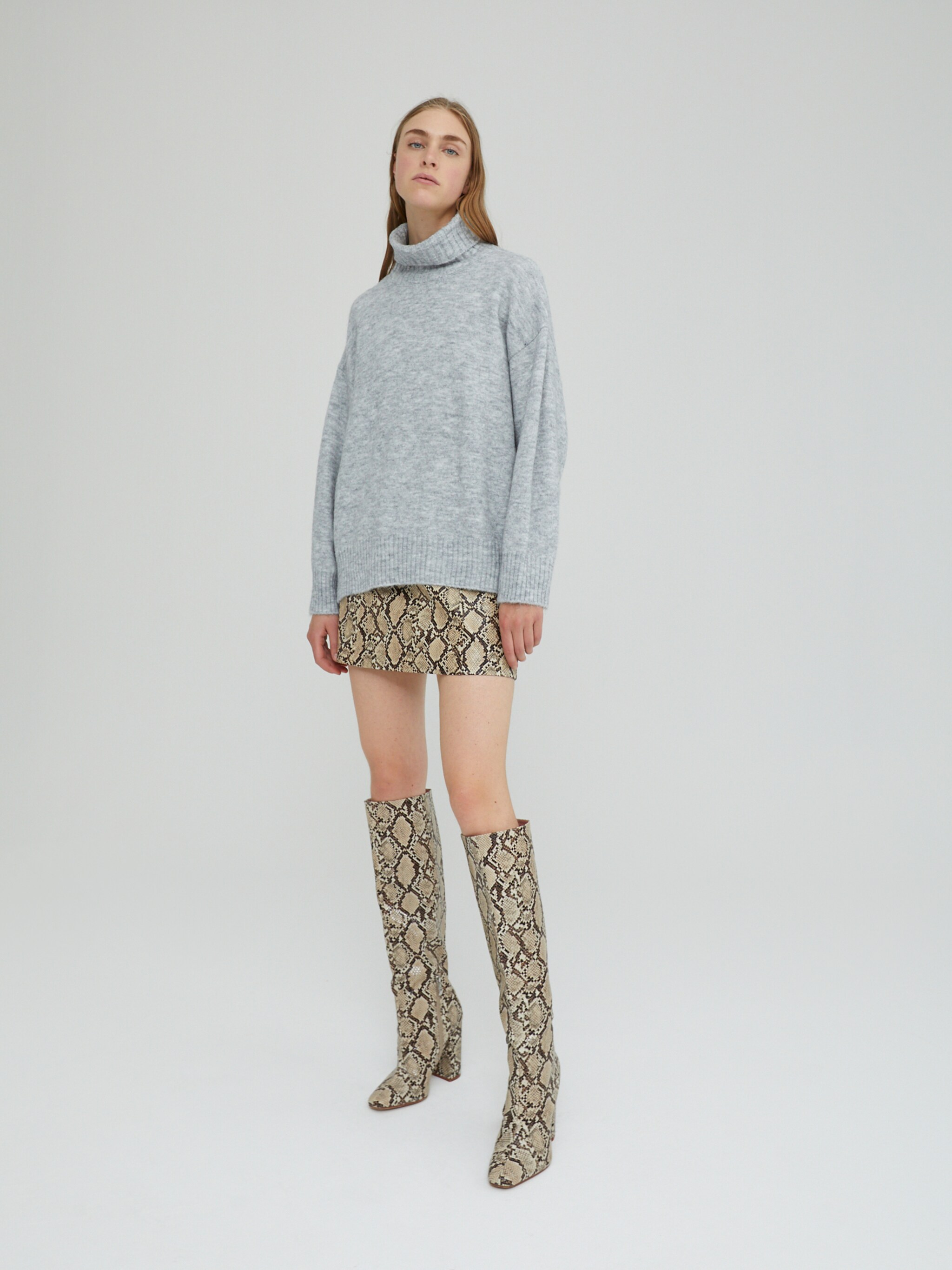 EDITED Produkte Pullover 'Henri' graumeliert