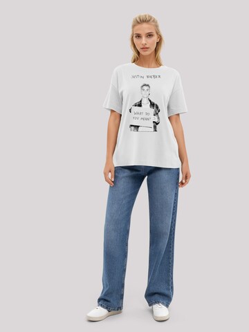 T-shirt ' Justin Bieber Iconic' F4NT4STIC en blanc