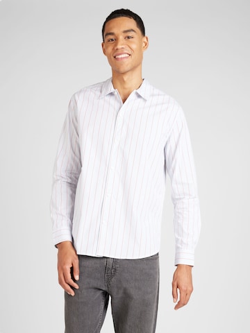 Only & Sons Regular fit Button Up Shirt 'BRONX' in White: front