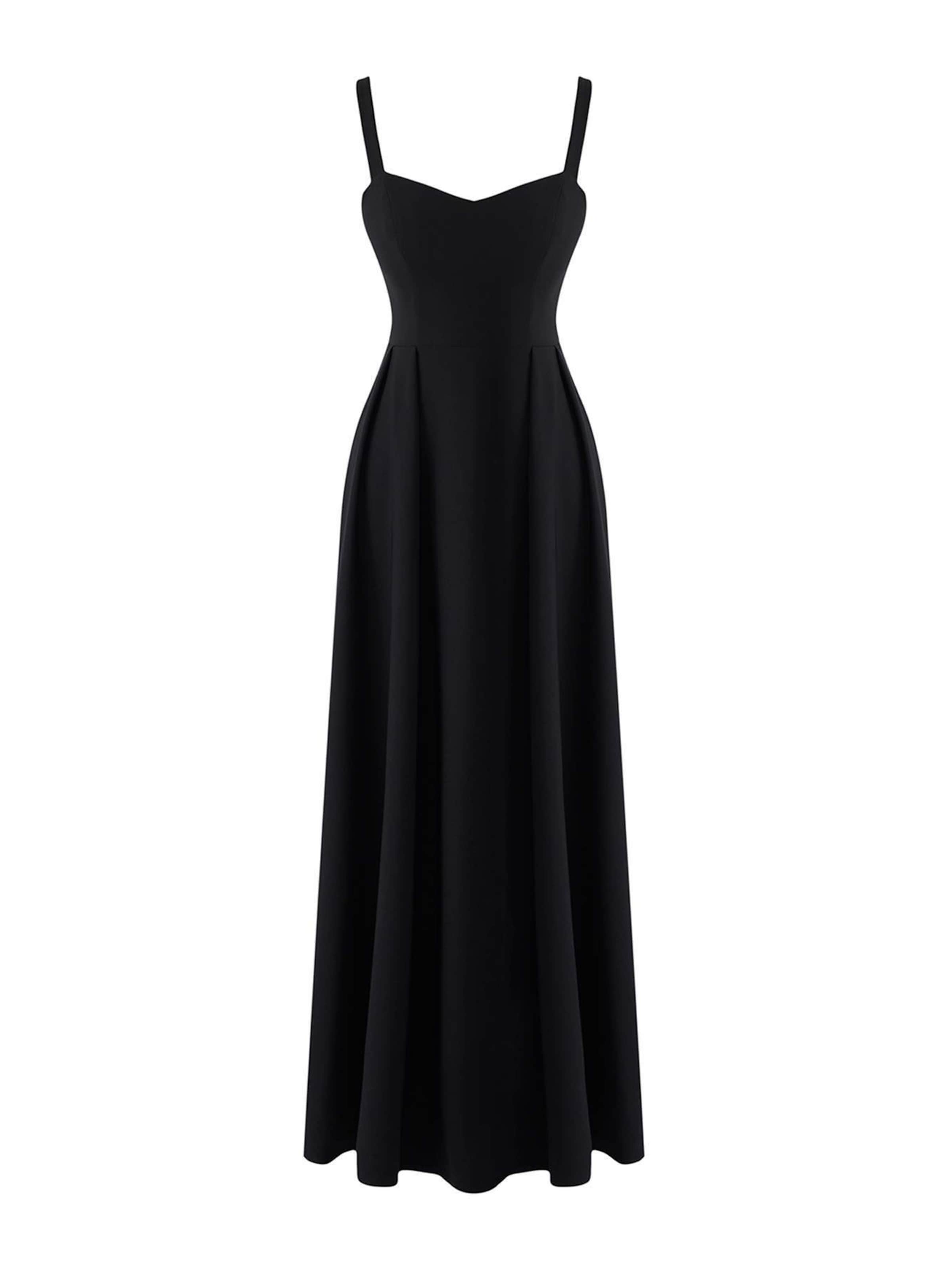 Trendyol - Vestido de noche en negro: frente