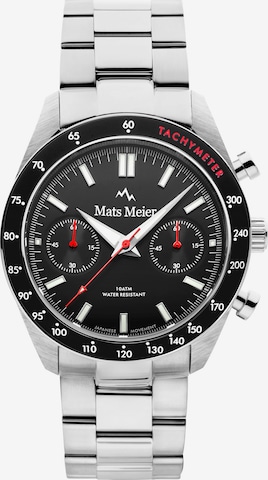Mats Meier Analoog horloge in Zilver: voorkant