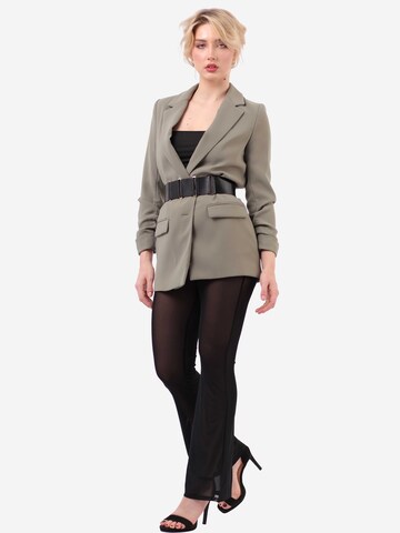 Haute Cuir - Cinturón 'Linked Wide Belt' en negro