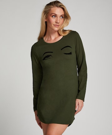 Hunkemöller Pajama Shirt in Green: front