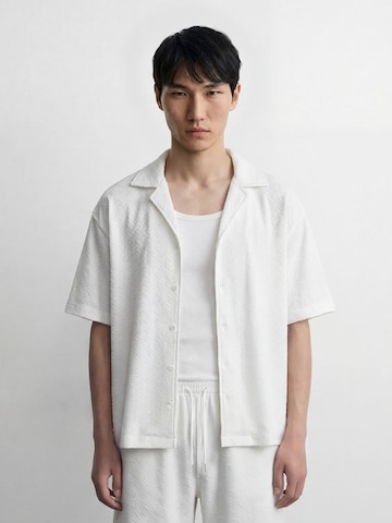 Burocs Regular Fit Hemd 'Structured'‌‌‌‌‌‌‌‌ in Weiß