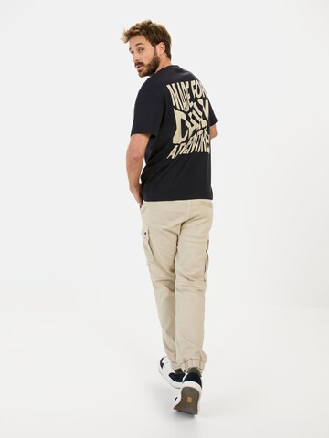 CAMEL ACTIVE Kurzarm T-Shirt mit Print in Blau