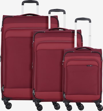 Ensemble de bagages 'Travel Line 9504' D&N en rouge : devant