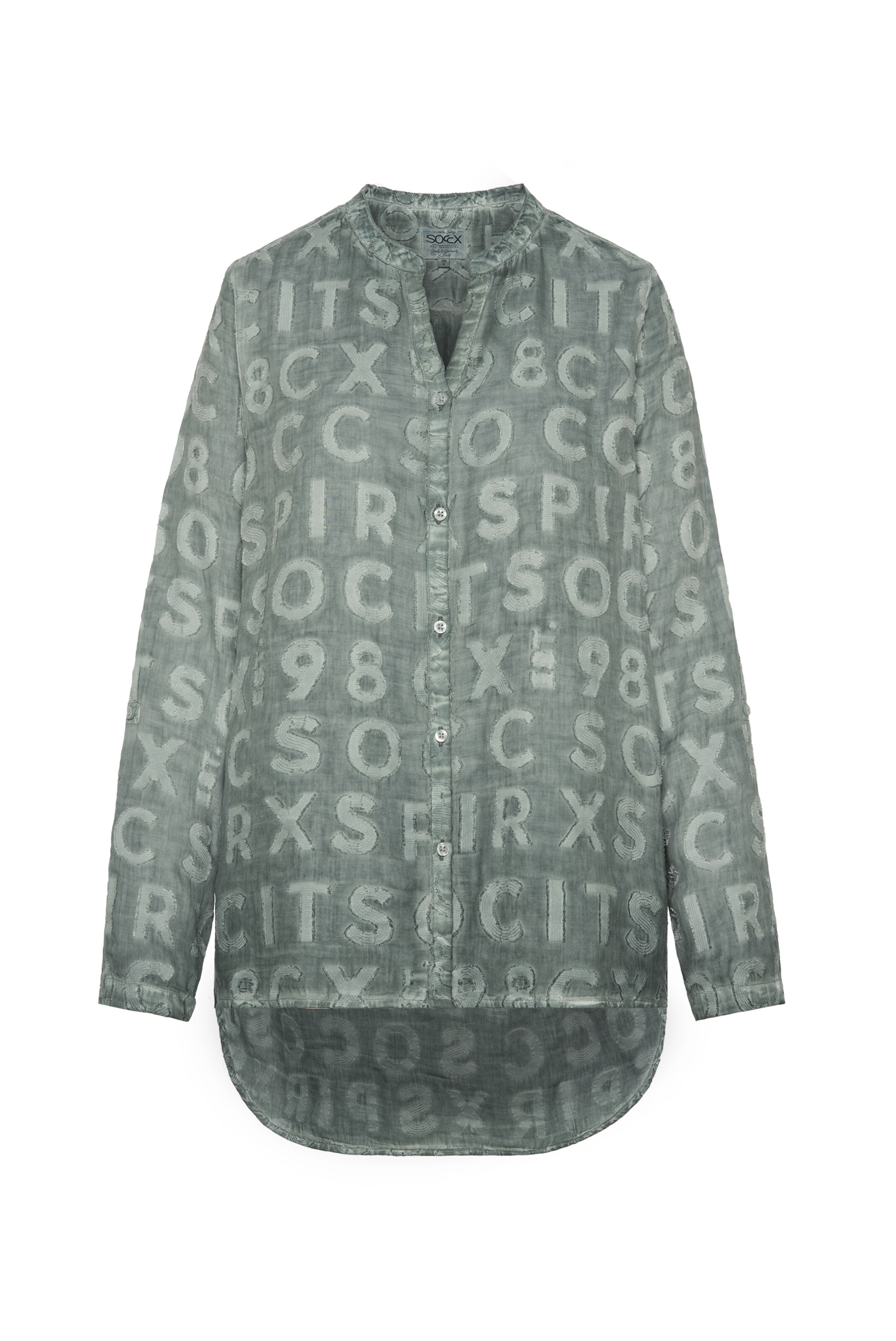 Soccx Bluse 'Rock The Boat' in Blau: Vorderseite