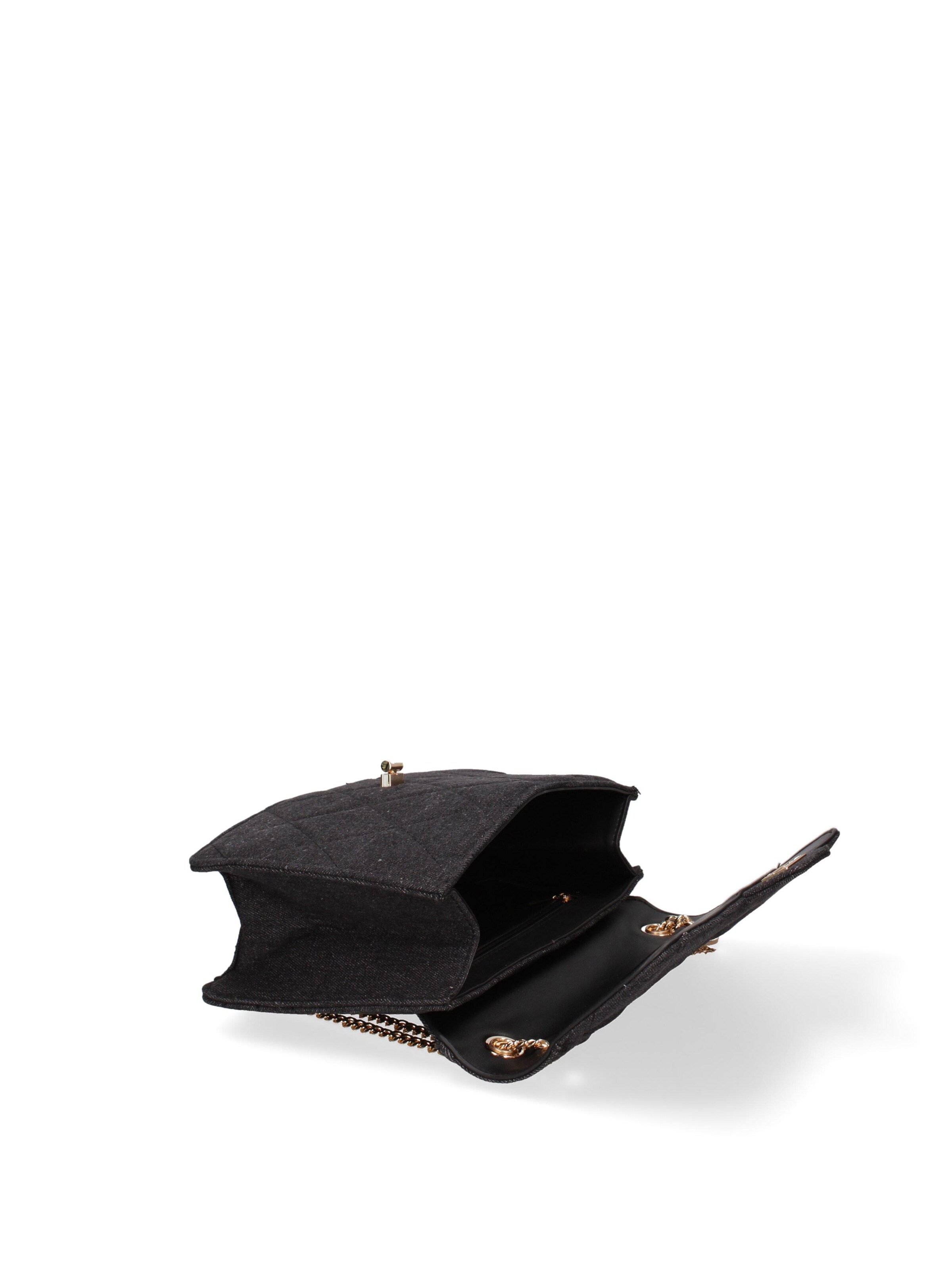 Borsa a spalla 'Borsa a Spalla Donna Nylon Ecopelle Twist Lock' di Diana&Co. in nero