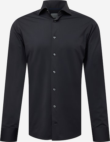 ETON Overhemd in Zwart: voorkant
