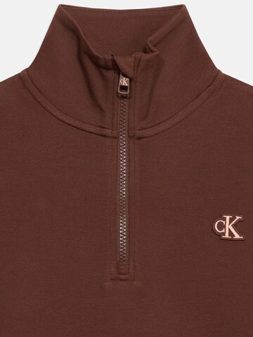 Calvin Klein Jeans Mikina – hnědá