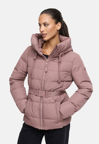 MARIKOO Winter jacket 'Himee 16' in Pink: front