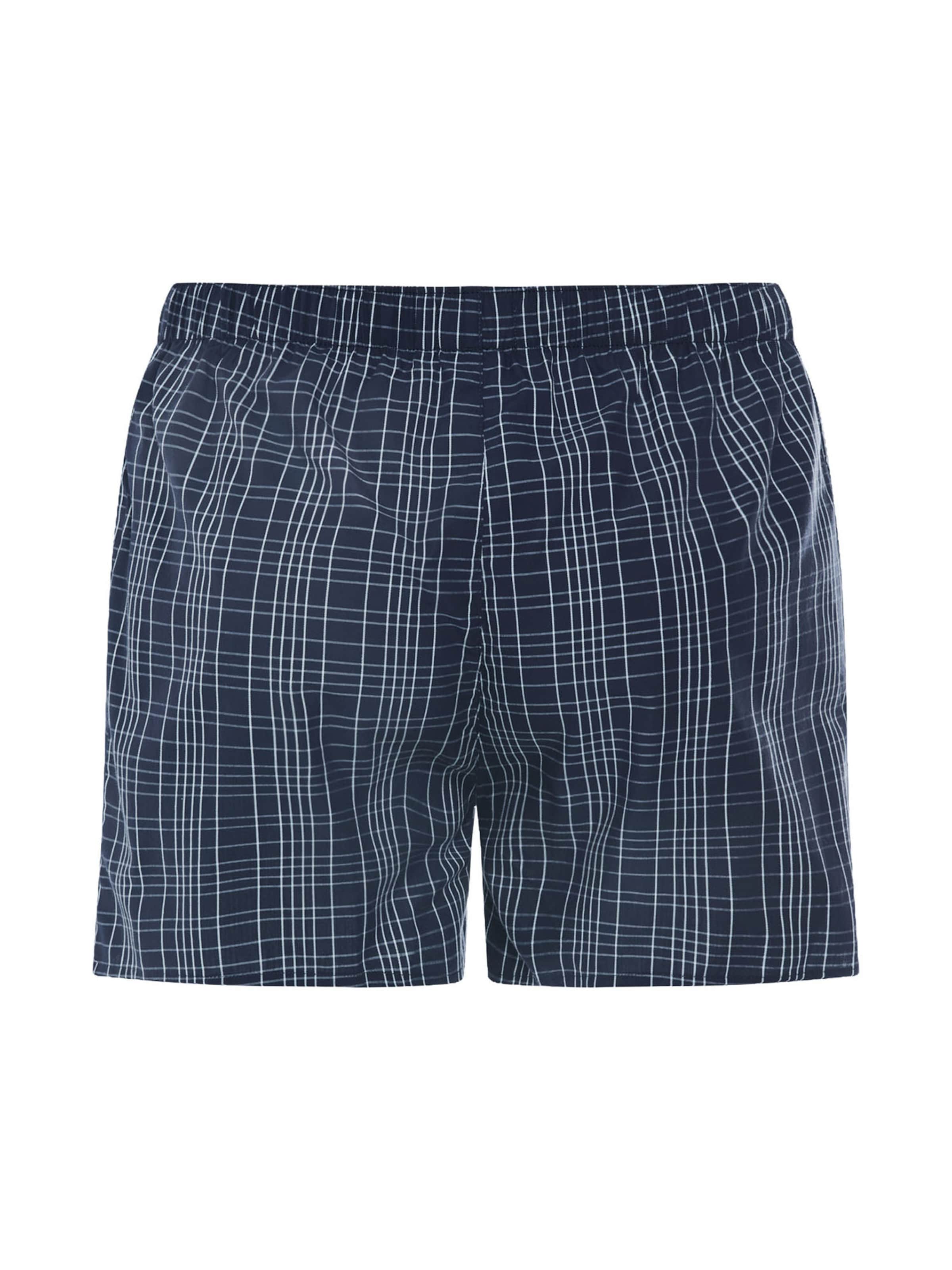Hanro Boxershorts ' Fancy Woven ' in Blauw