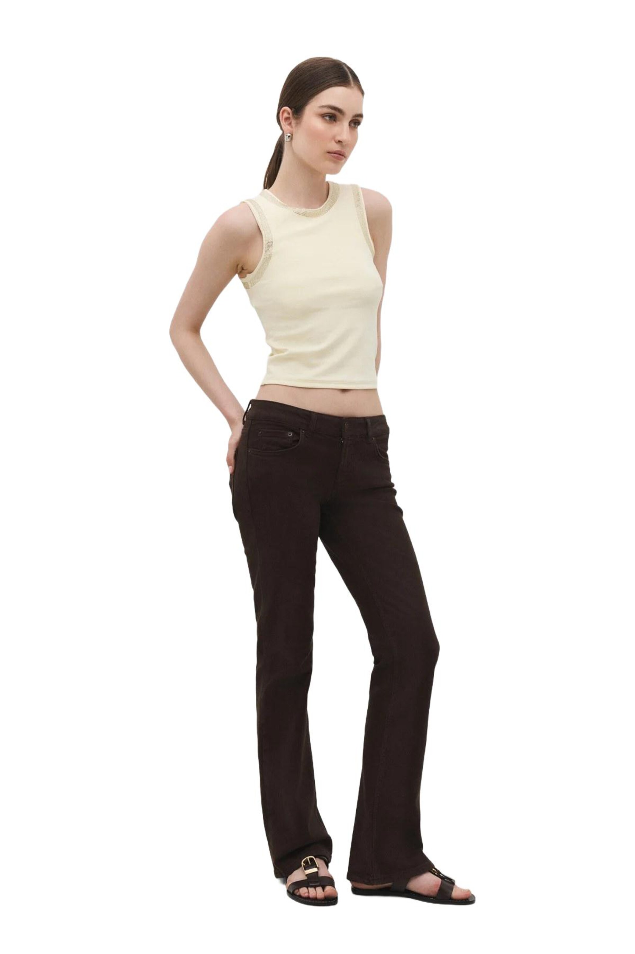 No Matter What Top in Beige