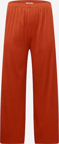 ABOUT YOU Curvy Loosefit Broek 'Inka' in Bruin: voorkant