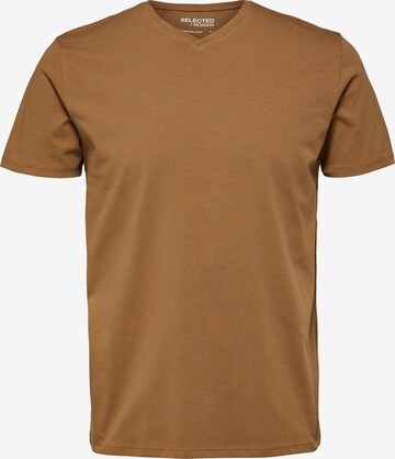 SELECTED HOMME Shirt in Brown: front