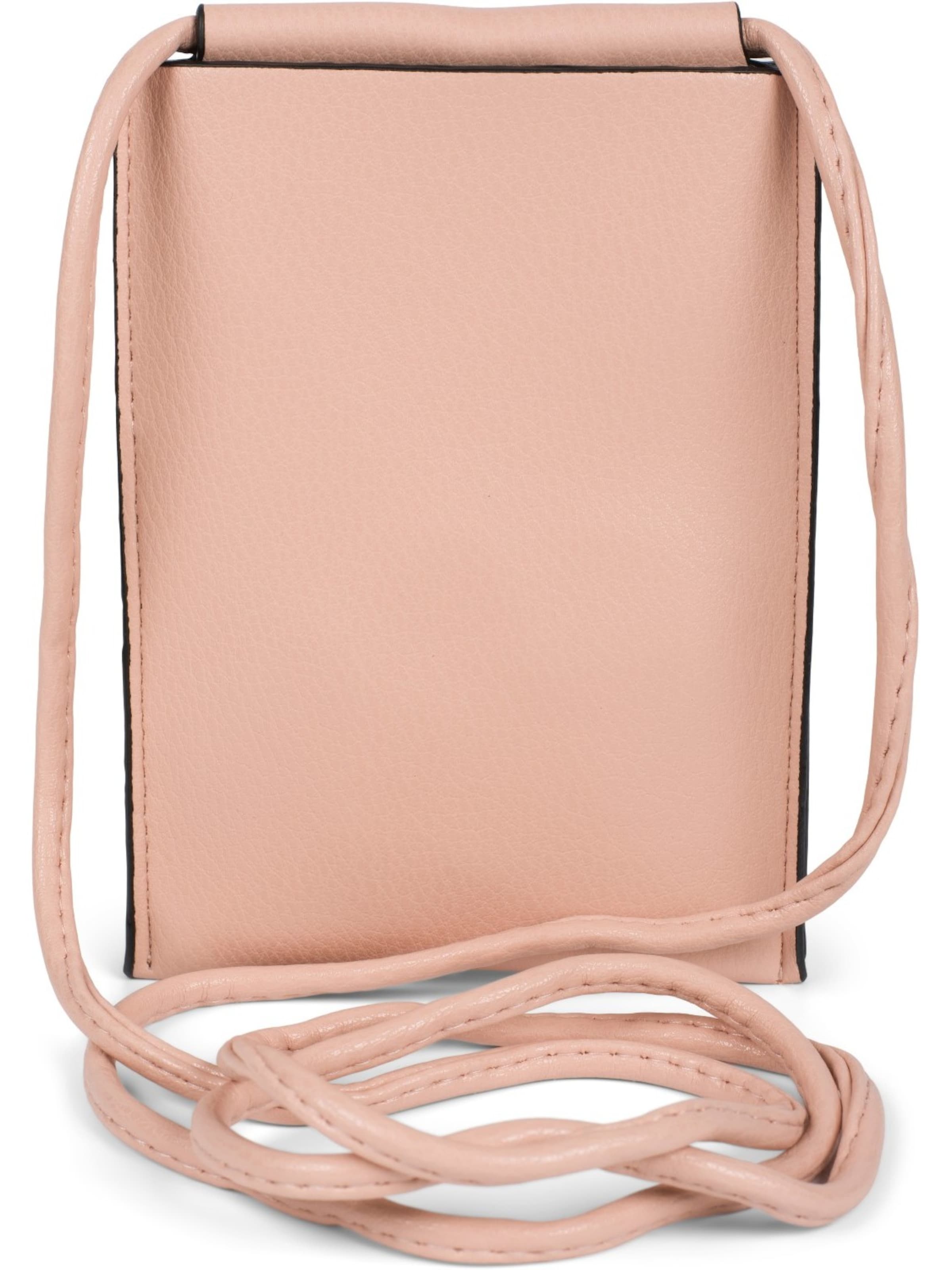 styleBREAKER Umhängetasche 'Handy Umhängetasche Metallic'‌‌ in Pink: Vorderseite