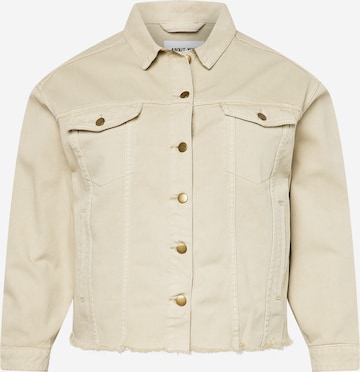 ABOUT YOU Curvy Between-Season Jacket 'Robin' in Beige: front