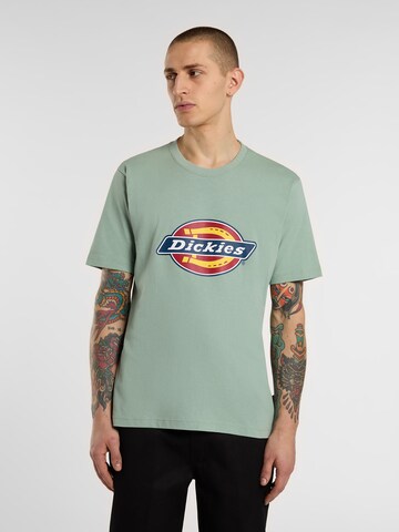 DICKIES Póló 'Icon Logo' - zöld: elől