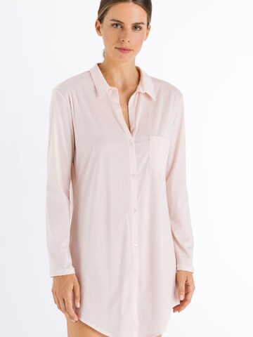 Hanro Langarm Nachthemd ' Cotton Deluxe 90cm ' in Pink: predná strana
