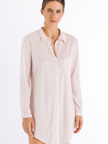Hanro Nachthemd ' Cotton Deluxe 90cm ' in Roze: voorkant