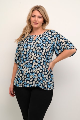 KAFFE CURVE Blouse 'Tiri' in Blue