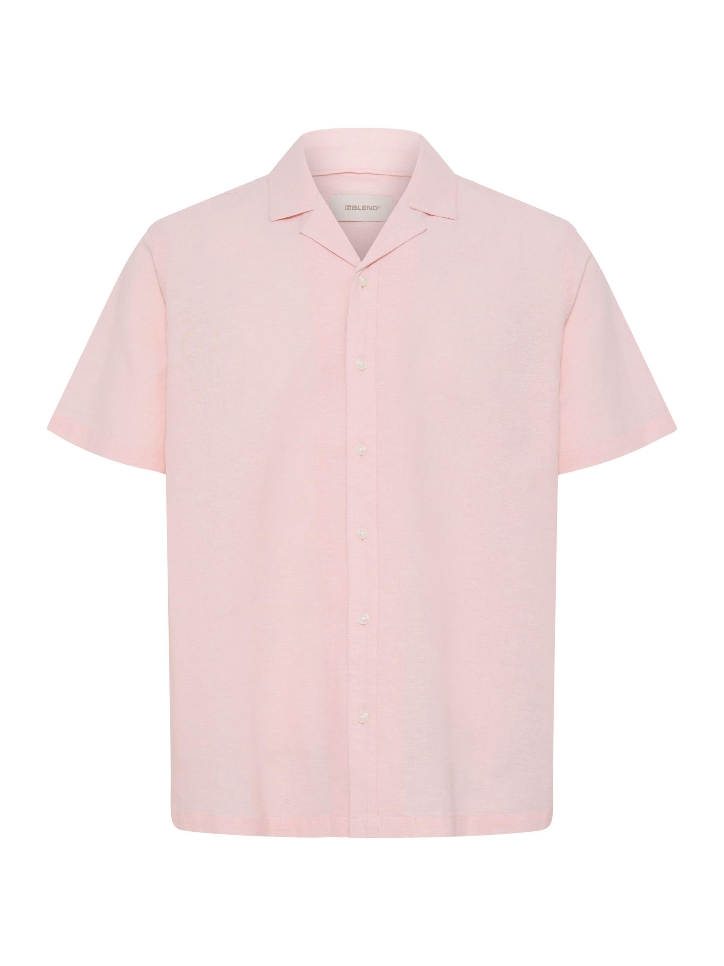BLEND Button Up Shirt ' BHAban Cuba ' in Pink: front
