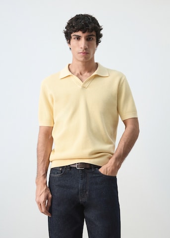 MANGO MAN Poloshirt 'Salas' in Gelb: Vorderseite