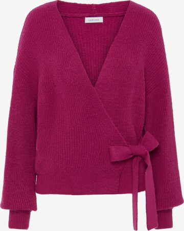 LASCANA Knit cardigan in Pink: front