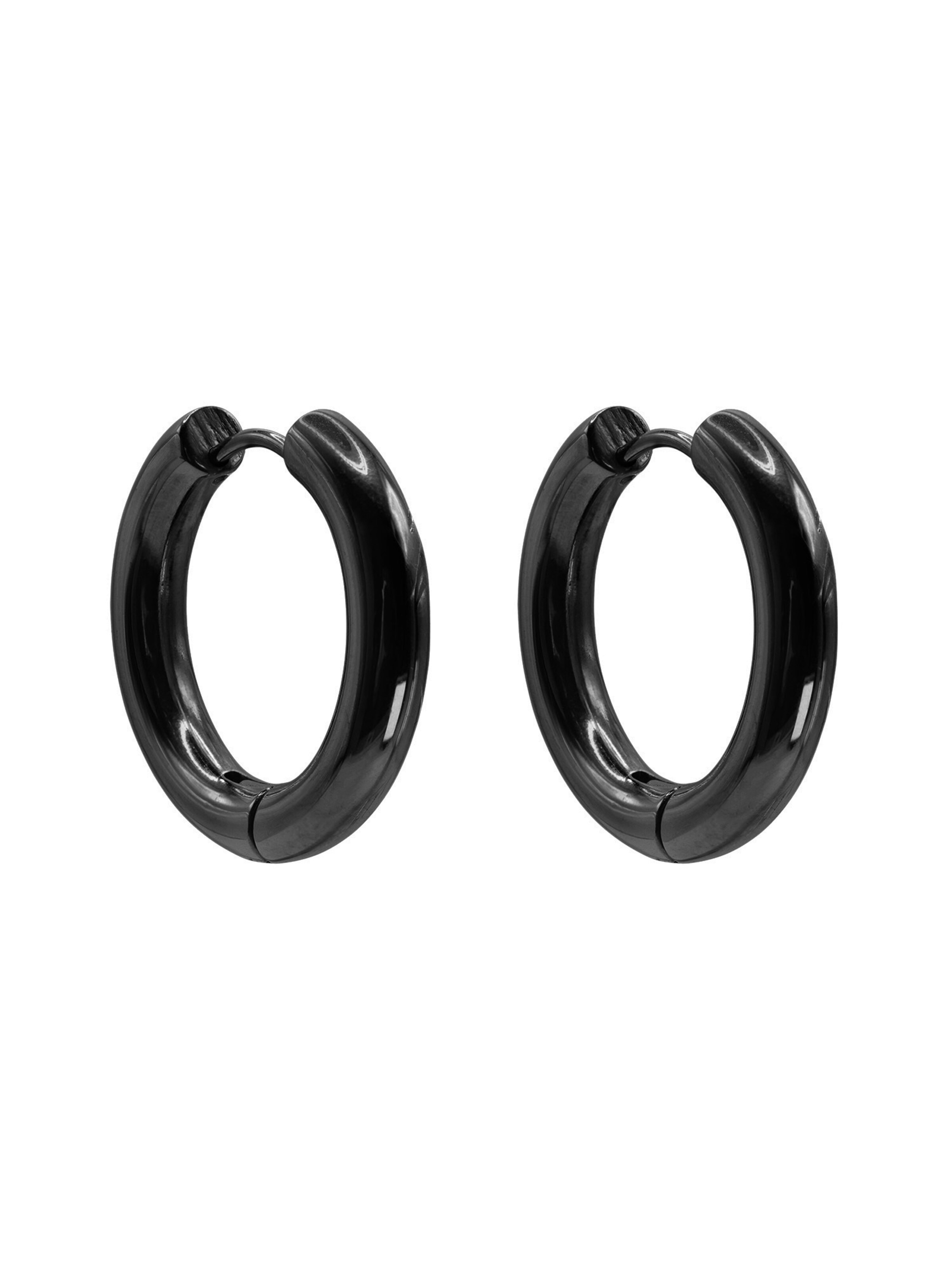 Heideman Ohrringe 'Cassi' in Schwarz: Vorderseite