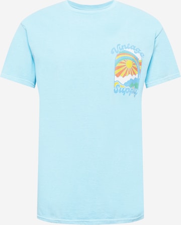 Vintage Supply Shirt in Blauw: voorkant