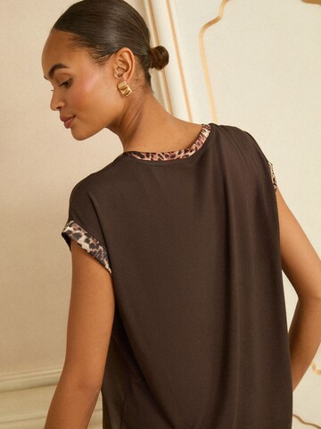 love & roses Футболка в Коричневый