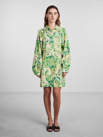 Y.A.S Shirt Dress 'PALMAS' in Green